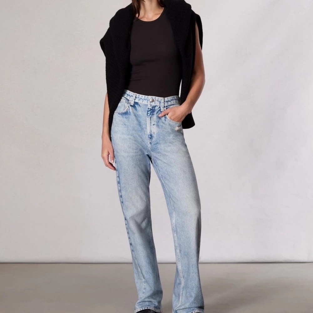 rag & bone Sky Blue Straight Leg Jeans